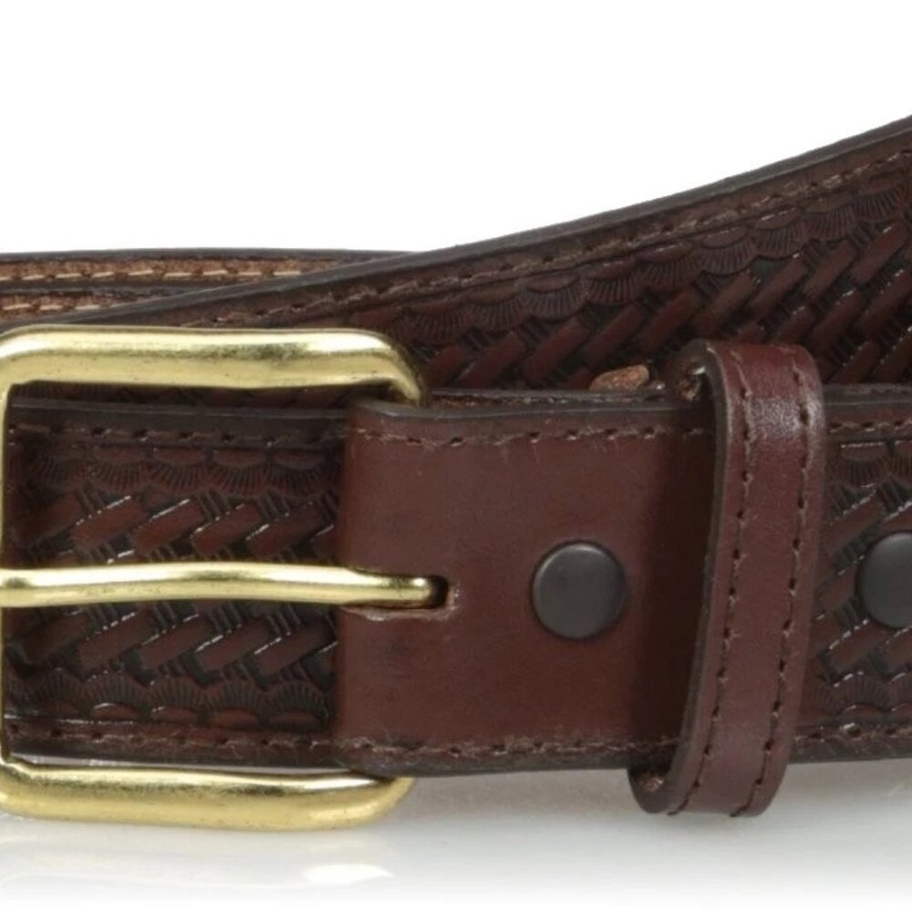 Nocona Men's Brown Basket inside Money pocket sz 38‎ N1012002 dark brown